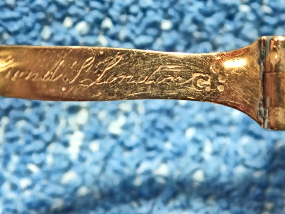 SOLID 15K GOLD 1820'S SIGNED "DIXIE" PLAIN FOLD-OUT GEORGIAN STYLE LORGNETTE!