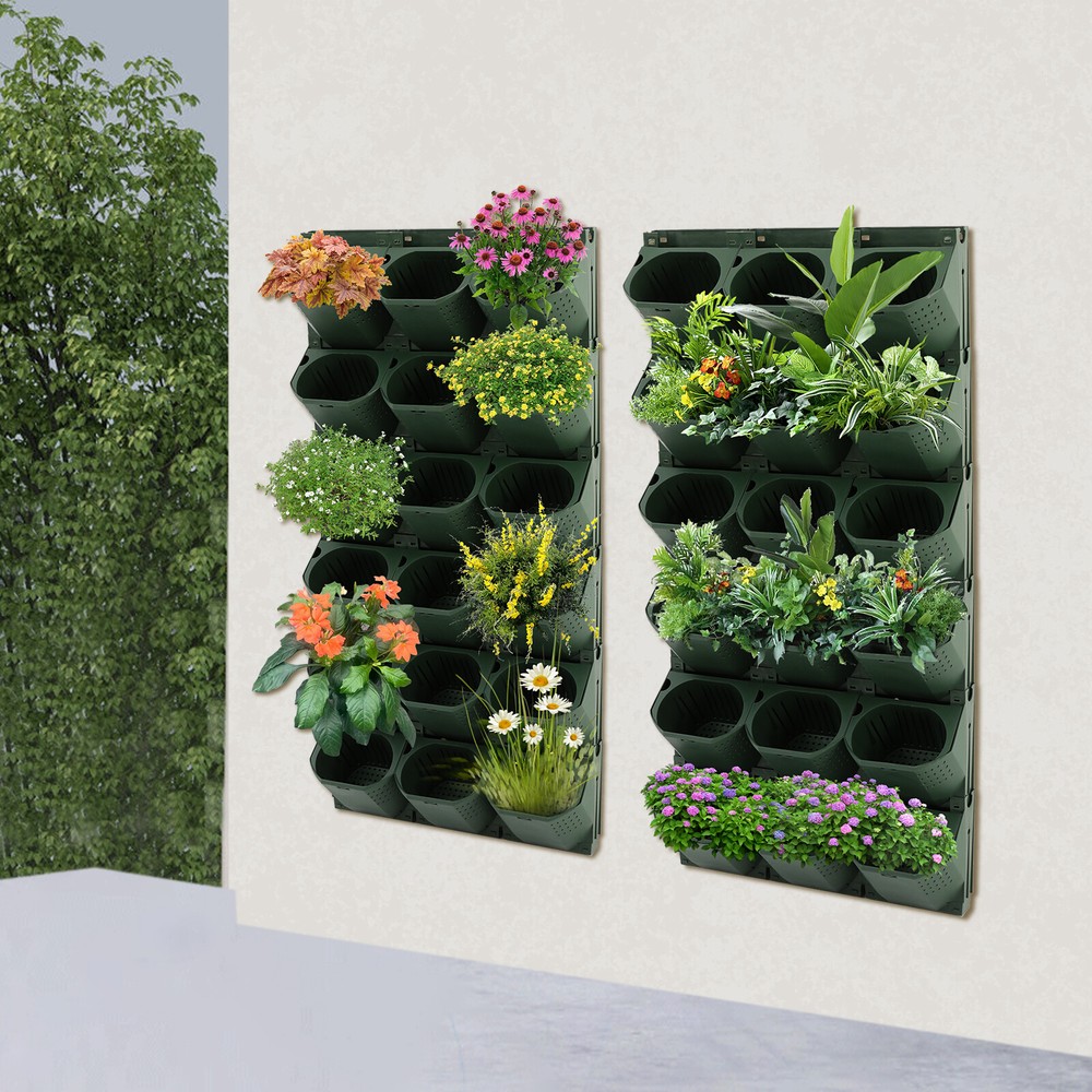 Vertical Wall Planter with 36 Pots - Space-Saving Garden Solution