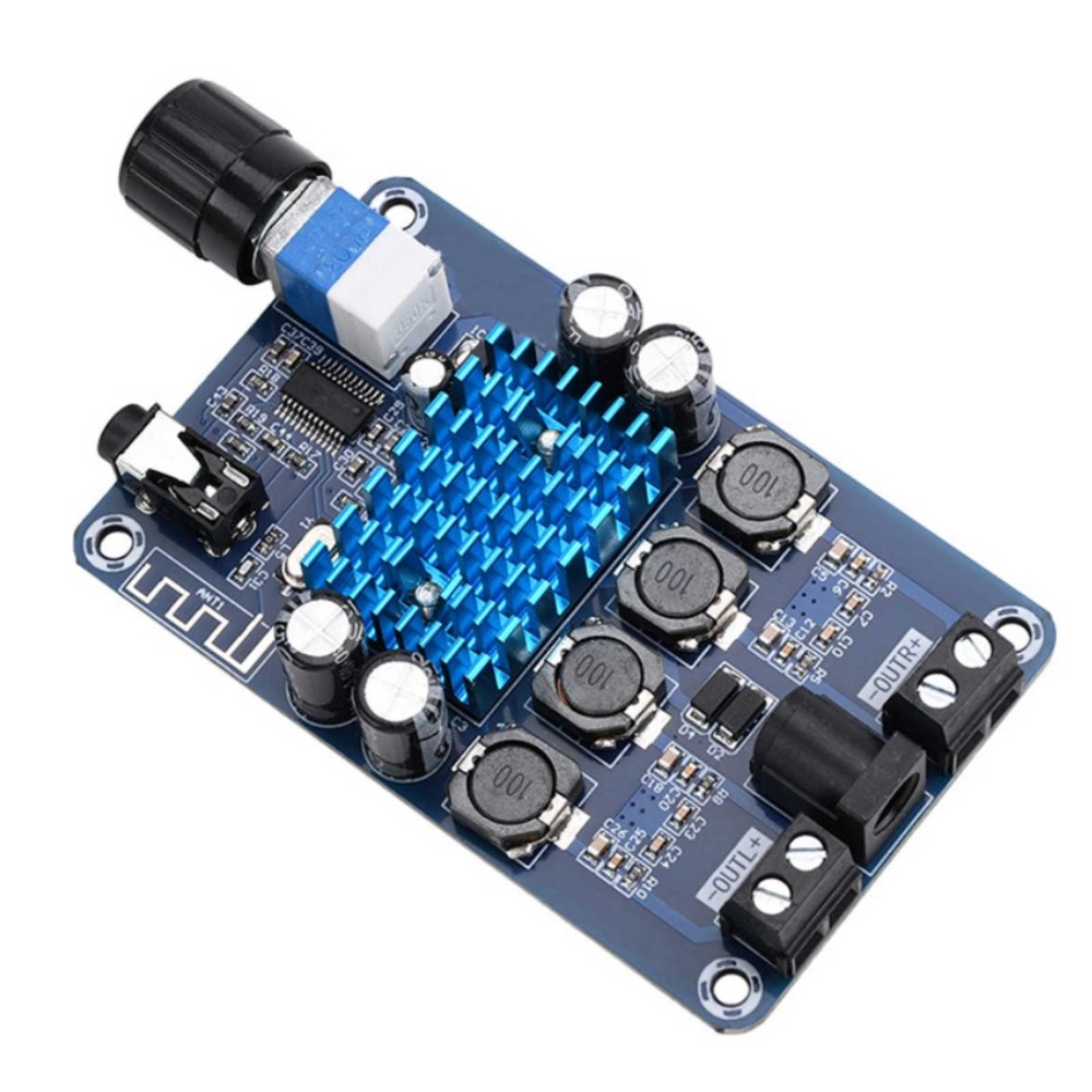 80mm Digital Power Amplifier Board Class D Bluetooth 50W*2 Audio
