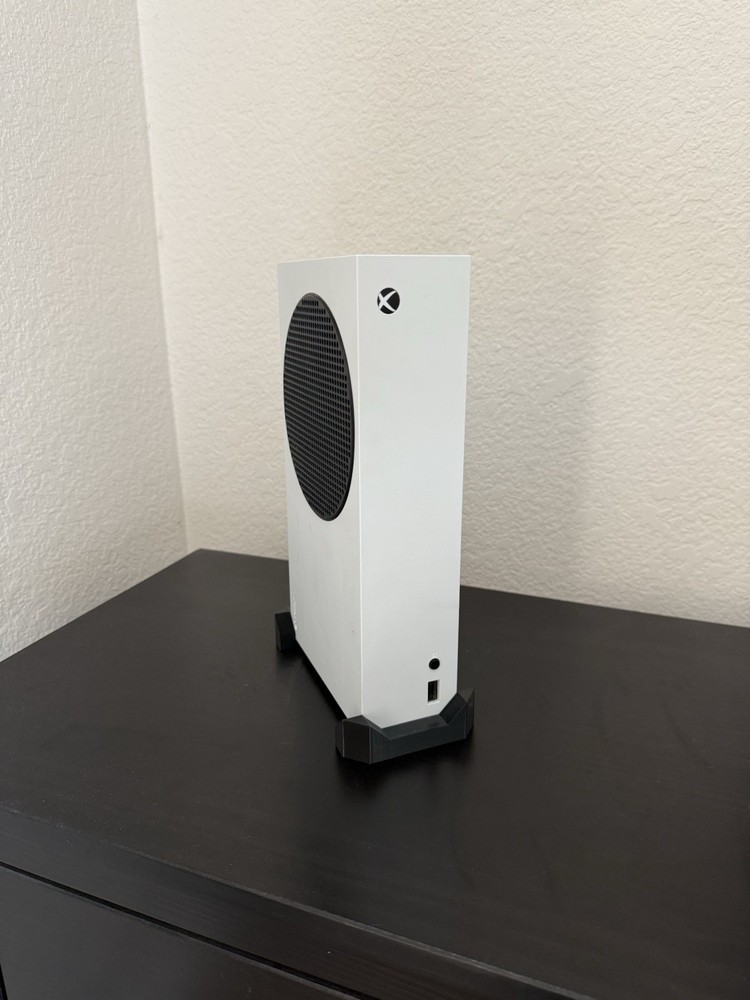 XBOX SERIES S STAND (Vertical) 3D PRINTED Strong and Functional (black)