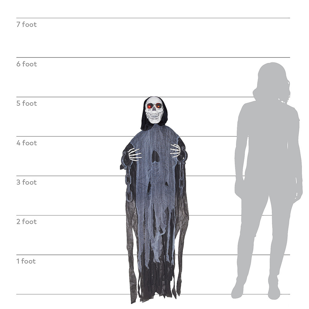 Ghost Skeleton In Chains Animated - Sunstar