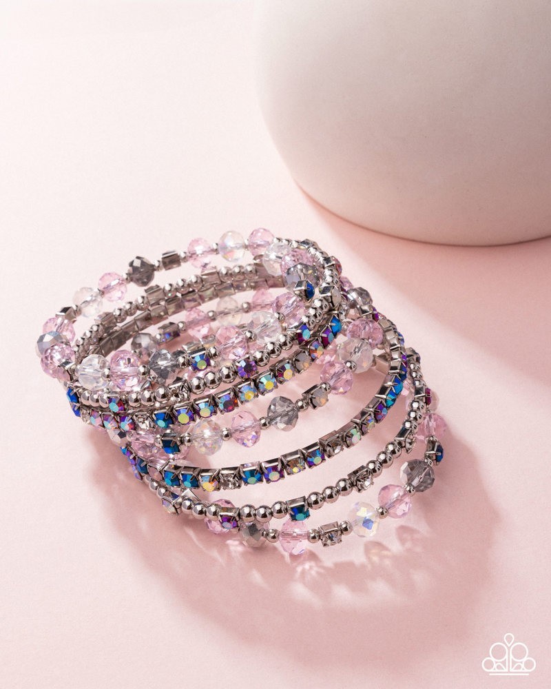 Paparazzi Sizzling Stack - Multi - Beads - Rhinestones - Wrap Style Infinity Bra