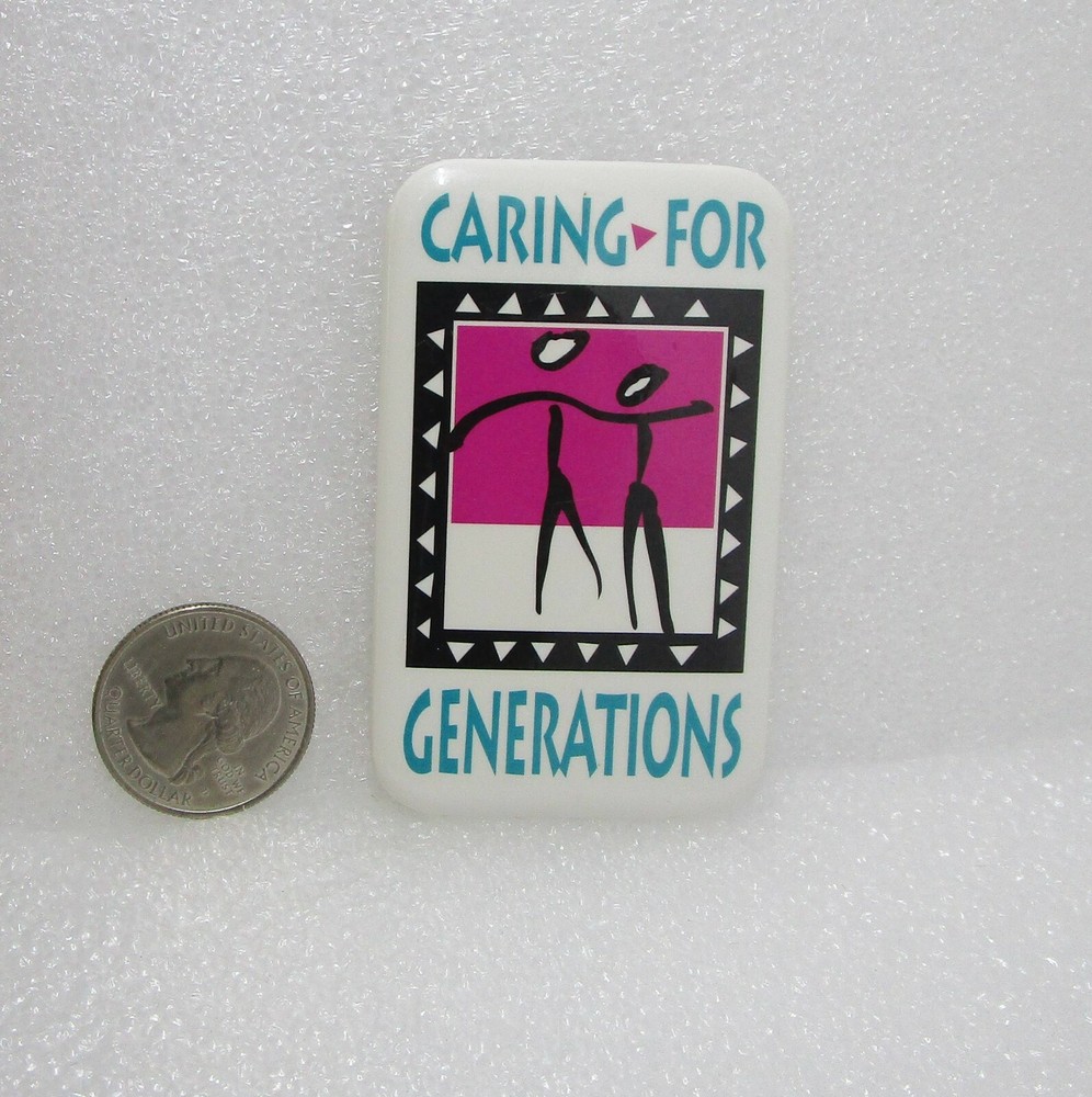 Caring For Generations Button Pin