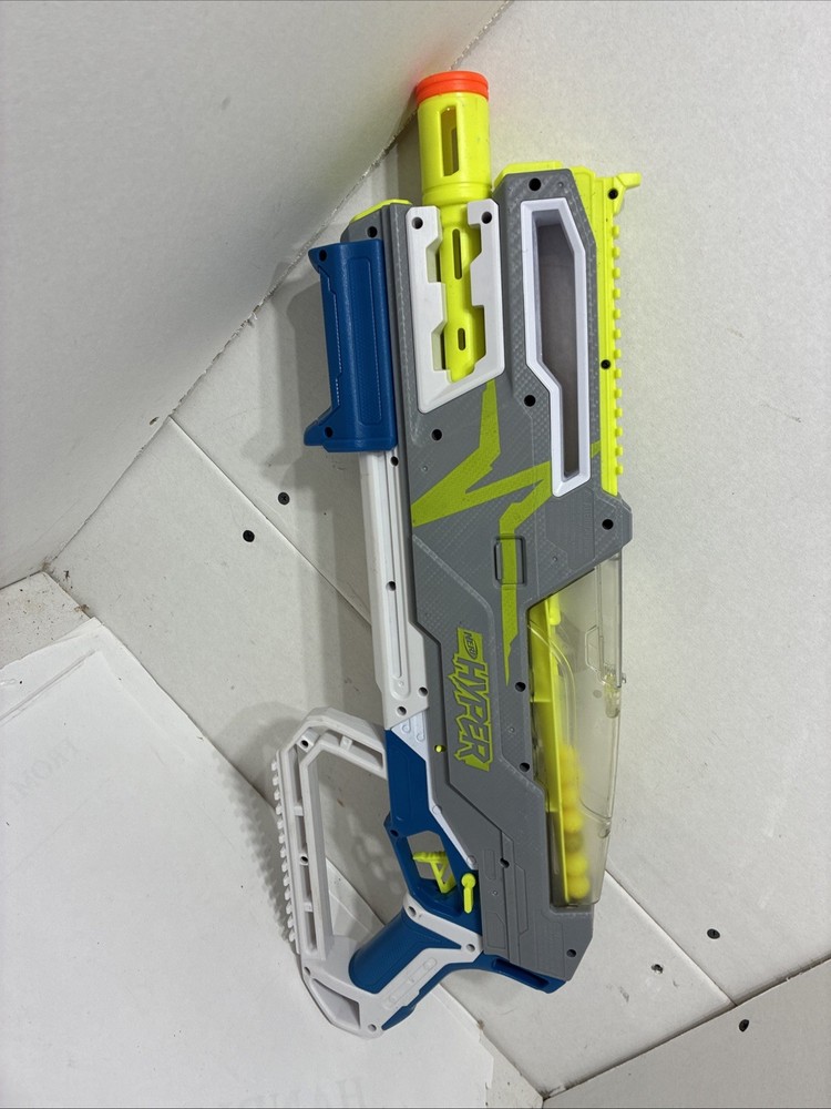 Nerf Hyper Siege-50 Pump-Action Blaster Hyper Rounds Ball Included Used