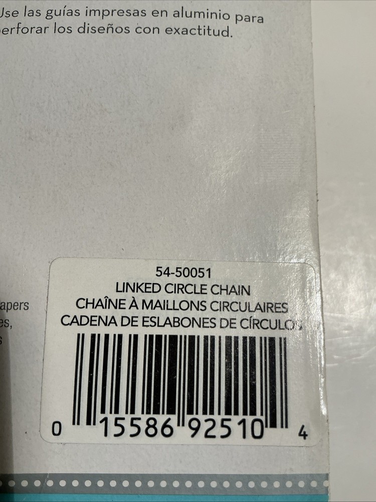 E K Tools Linked Circle Chain Paper Punch, Scrapbooking Paper Tools