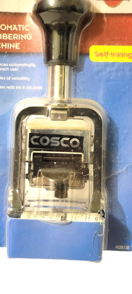 COSCO Consolidated Stamp Self-inking Automatic Numbering Machine