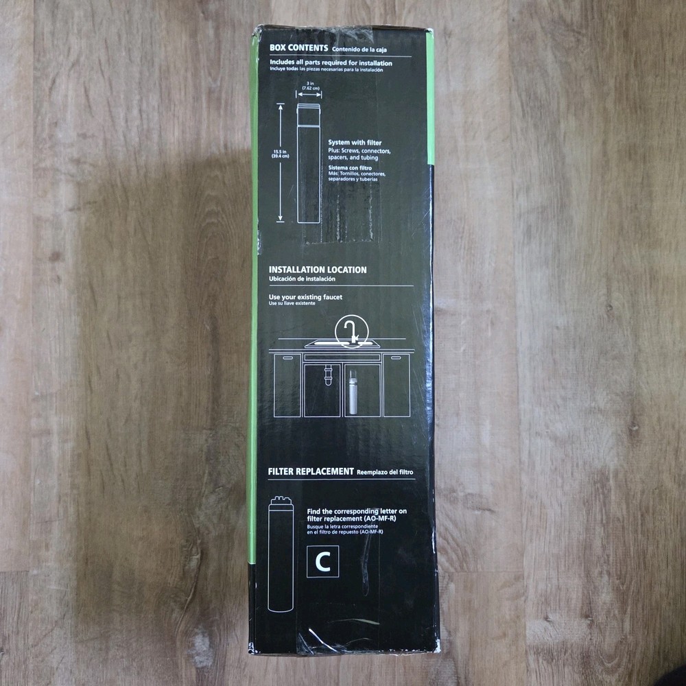 AO Smith Under Sink Main Faucet Filter Filtration System 1449244