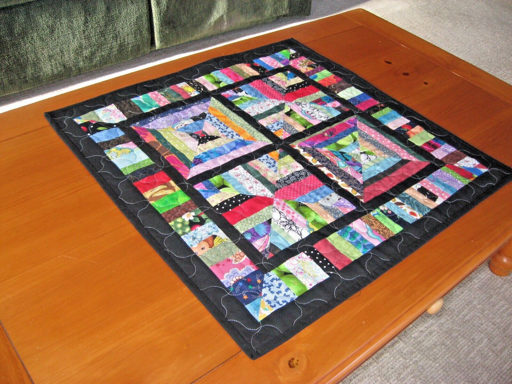 Handmade Quilted Table Topper Candle Mat Wall Hanging