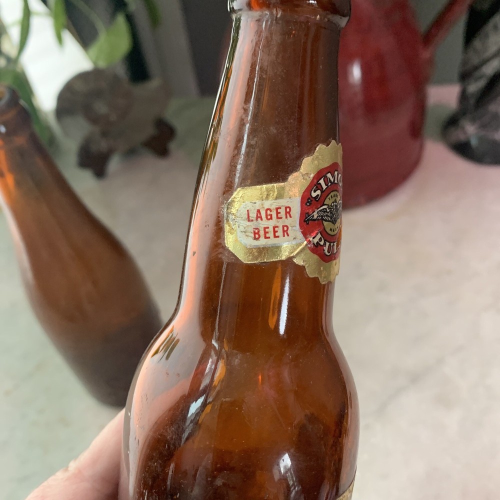 2 Simon Pure Vintage Original Beer Bottles