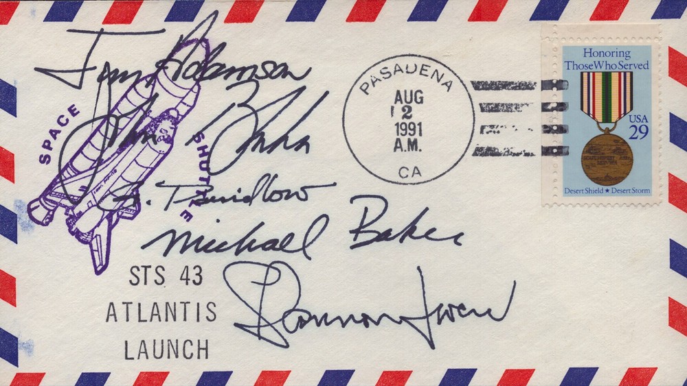 G. DAVID LOW - COMMEMORATIVE COVER SIGNED