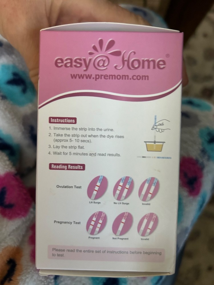 1 Pack - Easy@Home 25 Ovulation Test Strips and 10 Pregnancy Test Strips Kit