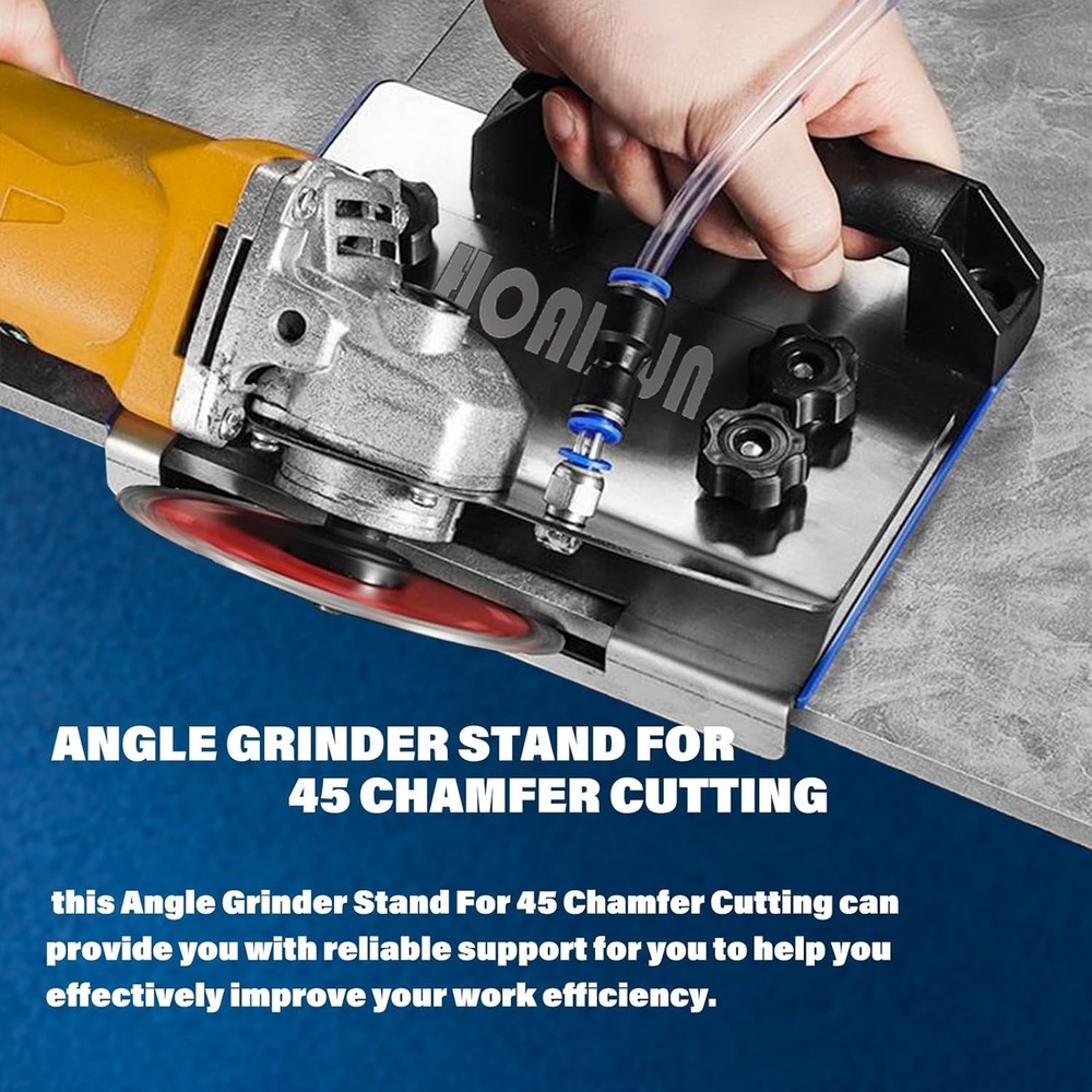 45 Degree Tile Chamfering Tool, Angle Grinder Stand for 45° Tile Cutting, Tile C