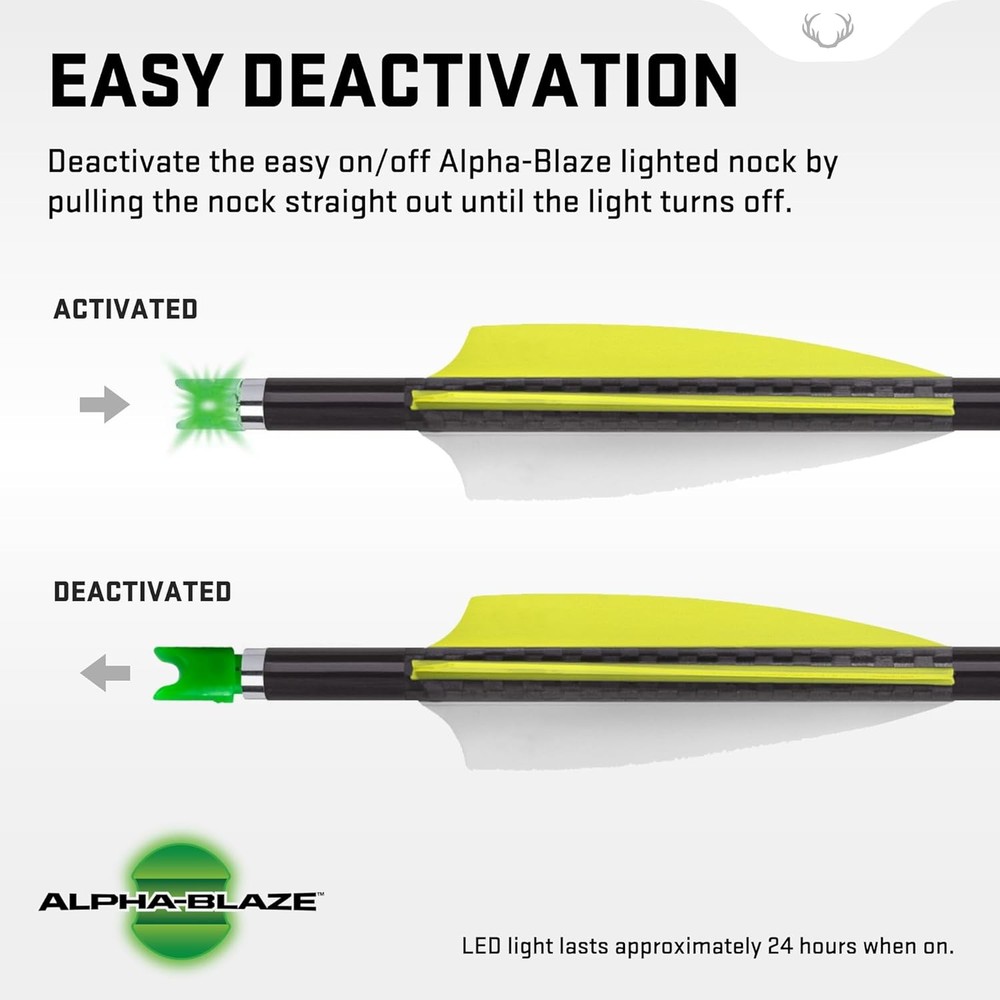 Green Alpha-Blaze Lighted Nock for TenPoint Crossbows