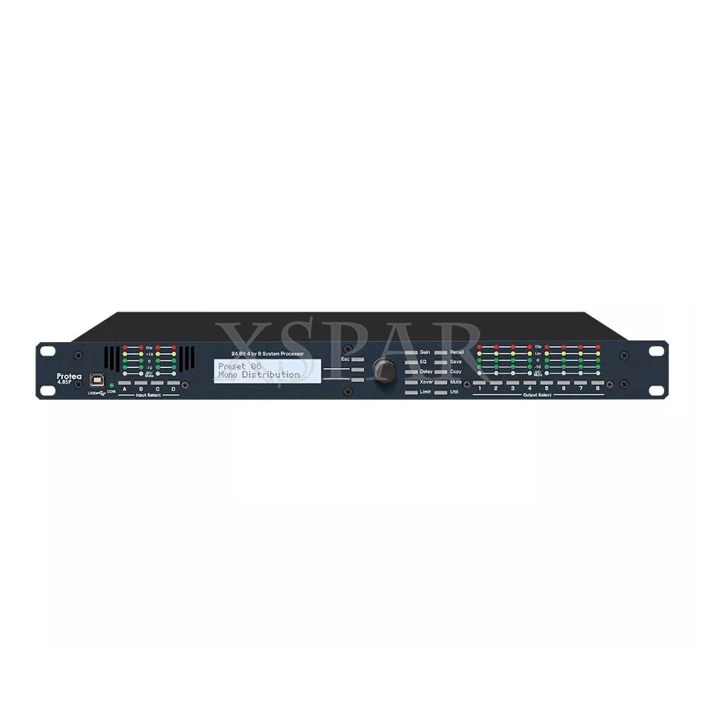 4.8SP 110V DSP Audio Processor Original Software 4 Input 8 Output Sound System