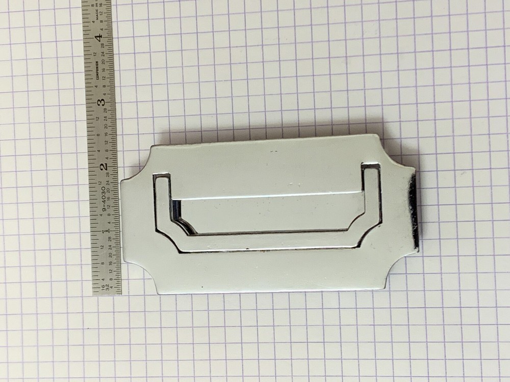 Original Chrome Dixie Campaigner Drawer Pull Handle BS1 19345