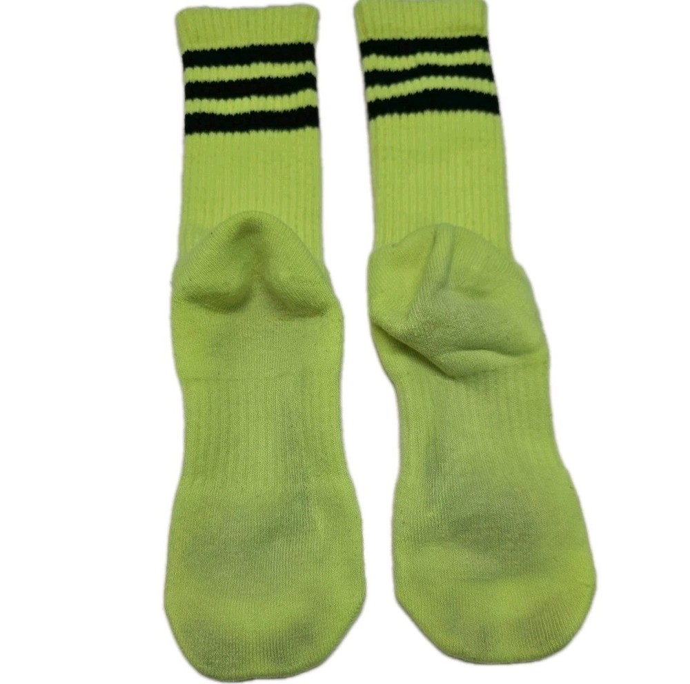 Adidas Neon With Black Stripes Socks