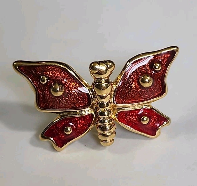 Monet Butterfly Lapel Hat Jacket Pin