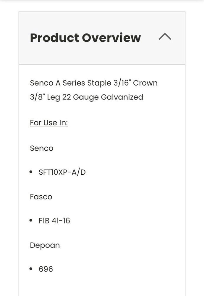 Senco A06BABN Staples