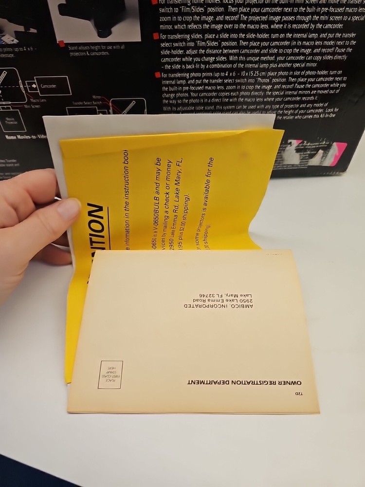Ambico deluxe video transfer system With Box Working