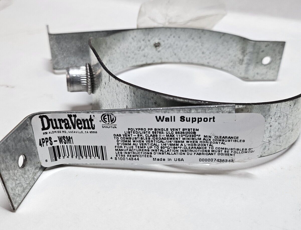 DuraVent PolyPro 4PPC-WSM1 Wall Support (Lot of 2)