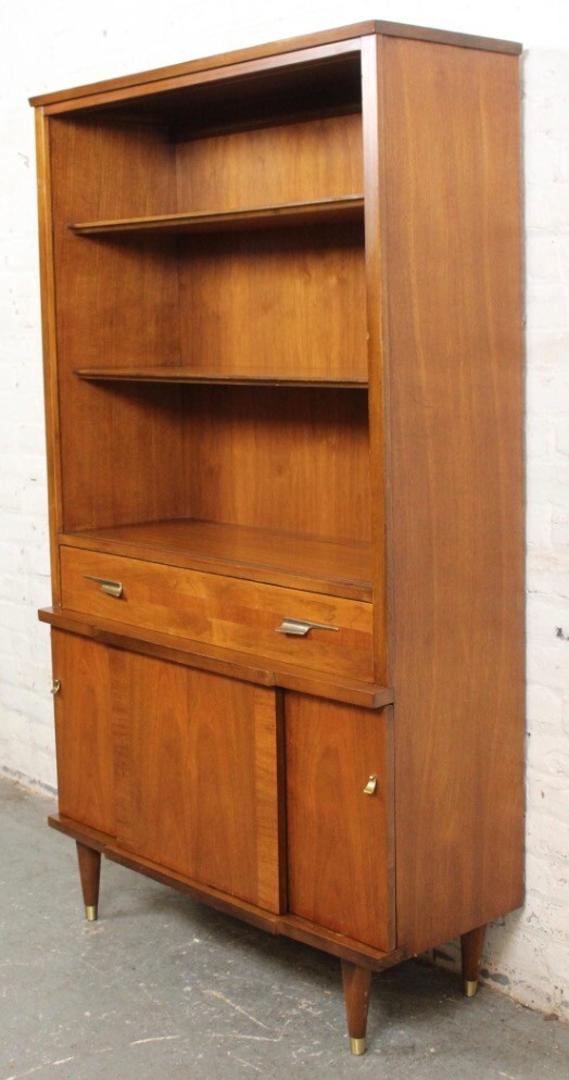 Mid-Century Vintage American Walnut Bookcase