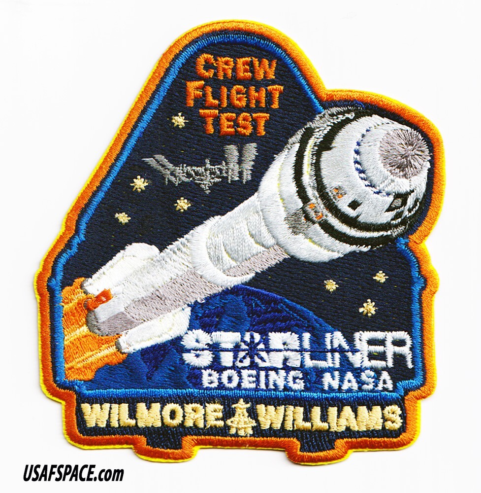 Authentic-BOEING STARLINER CREW FLIGHT TEST-NASA-A-B Emblem SPACE Mission PATCH