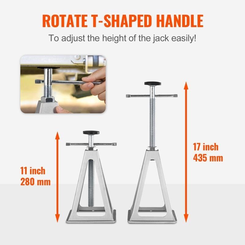 RV Stabilizer Leveling Jacks 4 Pack Adjustable Support 6000lbs Portable Storage
