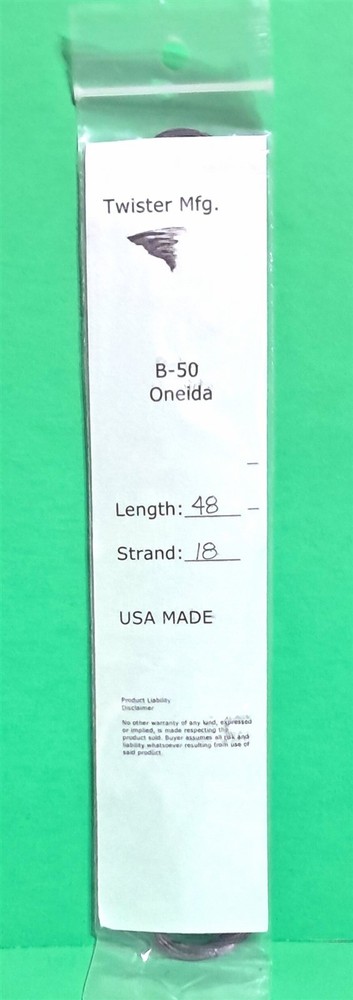 New Twister Bowstrings Oneida Eagle Replacement String - 48" - 18 strand B50