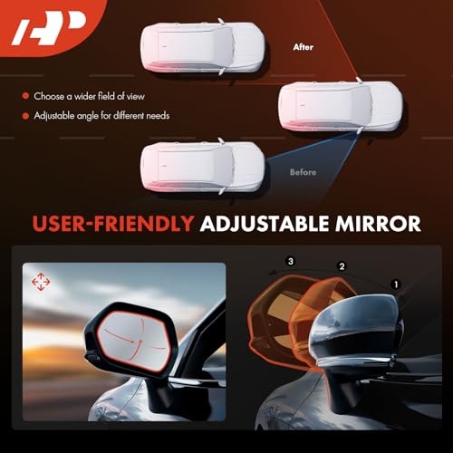 Driver Side Power Door Mirror Compatible with Mazda CX Left Driver Side White