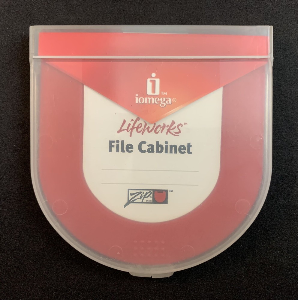 Iomega Lifeworks File Cabinet Software Digital File Organizer on Zip Disk