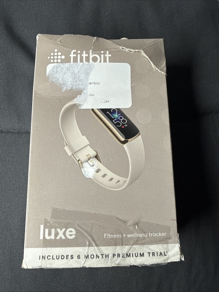 Fitbit Luxe Activity Tracker - Lunar White/Soft Gold Stainless Steel