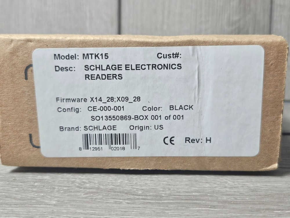Schlage Electronic Reader Model MTK15