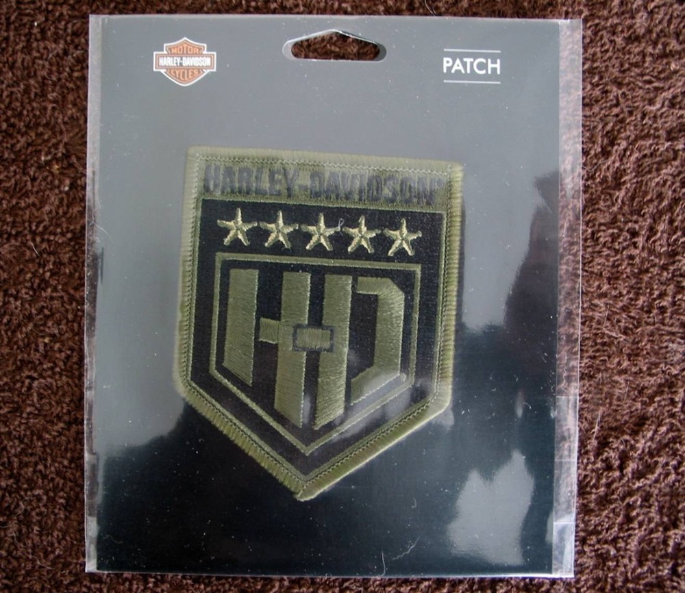 Harley Davidson  H-D  Military  Shield  Patch /  Emblem