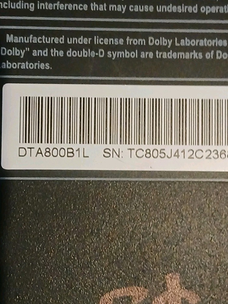 RCA Digital TV Tuner DTA800B1 - NO REMOTE