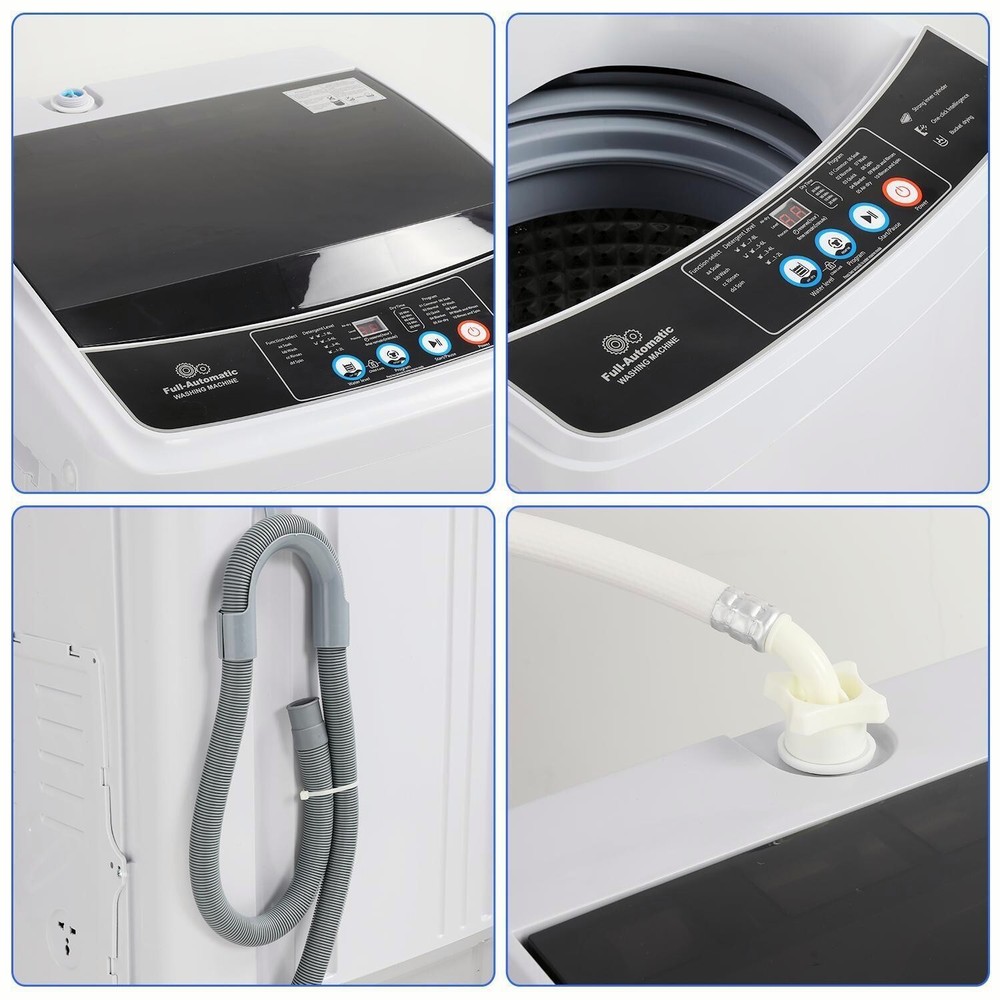 Washing Machine Top-Loading 17.8 lb Full Automatic Compact Laundry Washer Dryer