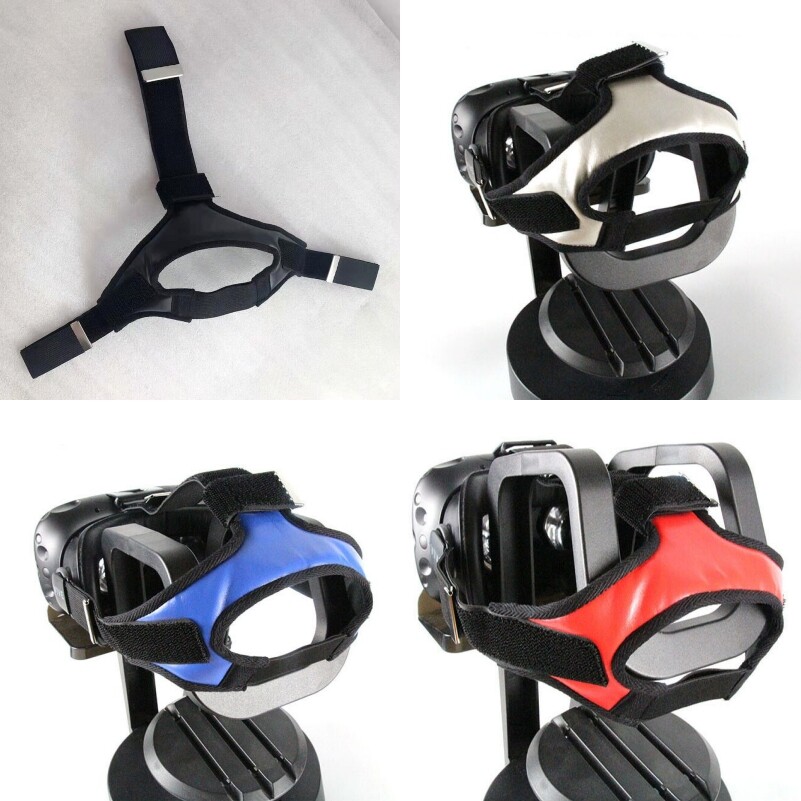VR Replacement Leather Breathable Head Strap Headband for HTC VIVE Washable