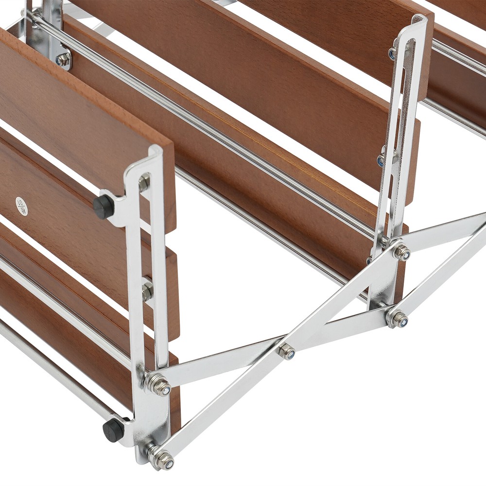 Camping Folding Storage Rack - Portable BBQ Table with 3 Shelves
