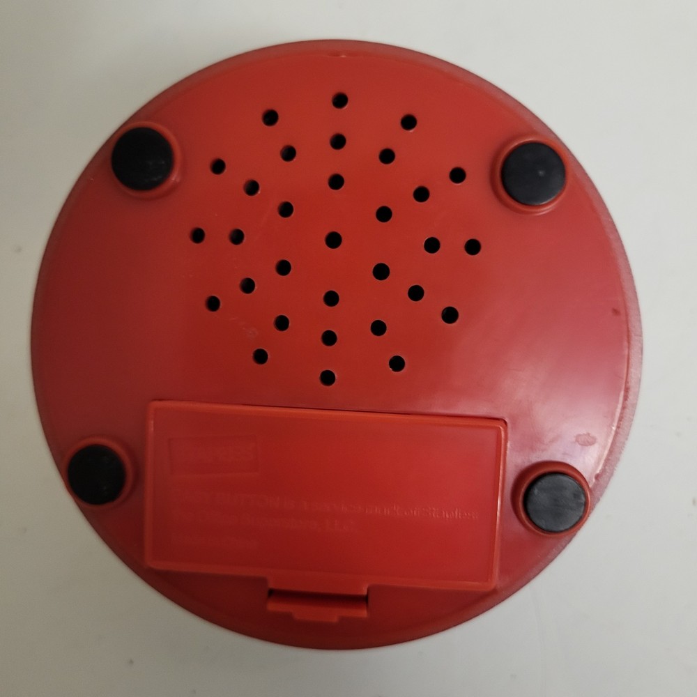 Staples "That Was Easy" Red Button - Tested & Works - Easy Button