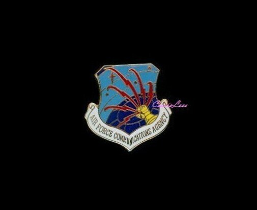 USAF Comm Agency Shield  + a custom promo pin