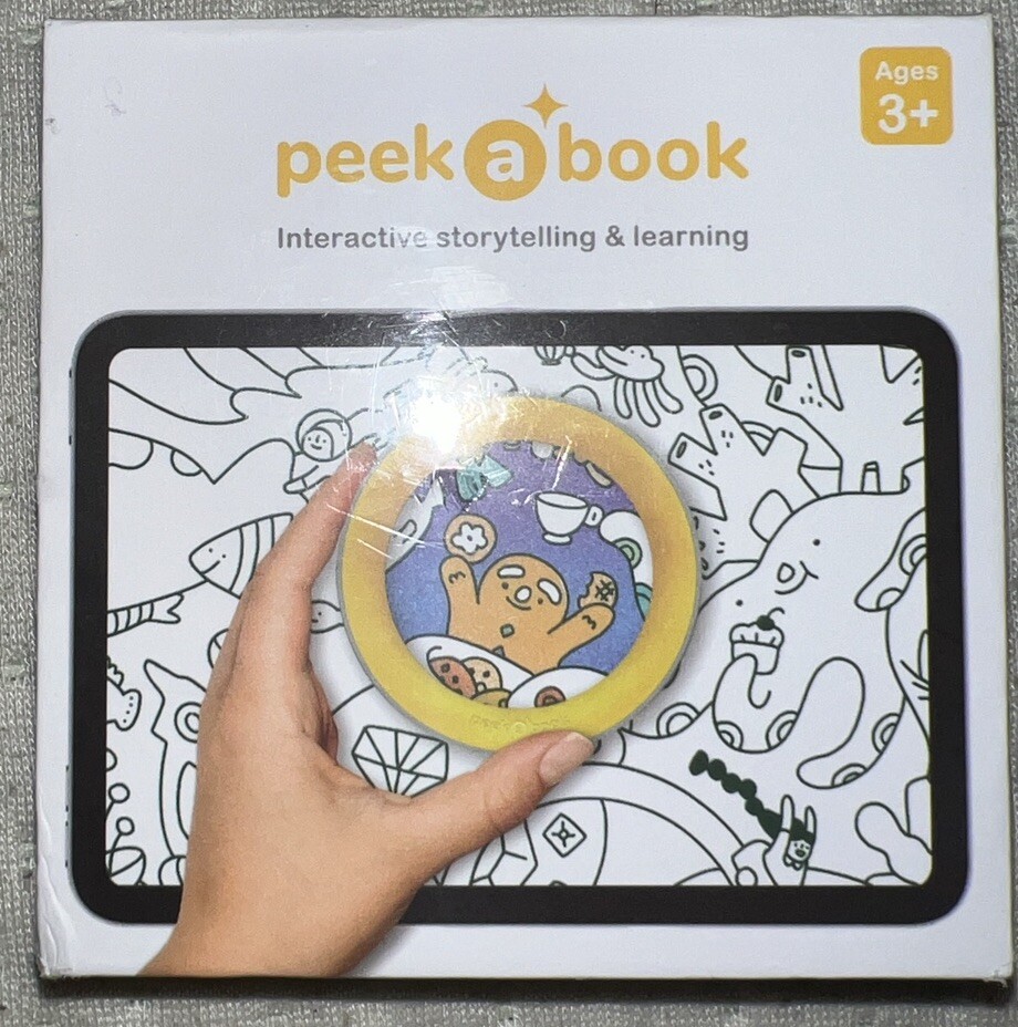 Peek A Book Explorer Ring Set Yellow New Sealed Interactive Learning