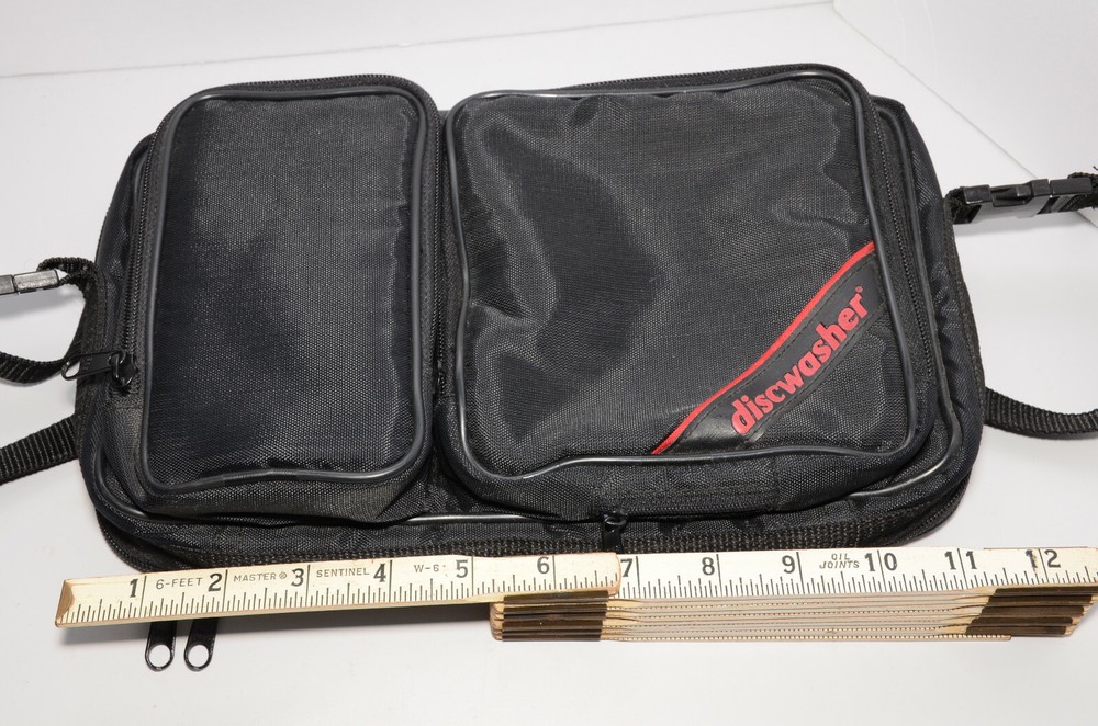 Discwasher CD Player Case Strapped Carrying Case - Black Nylon