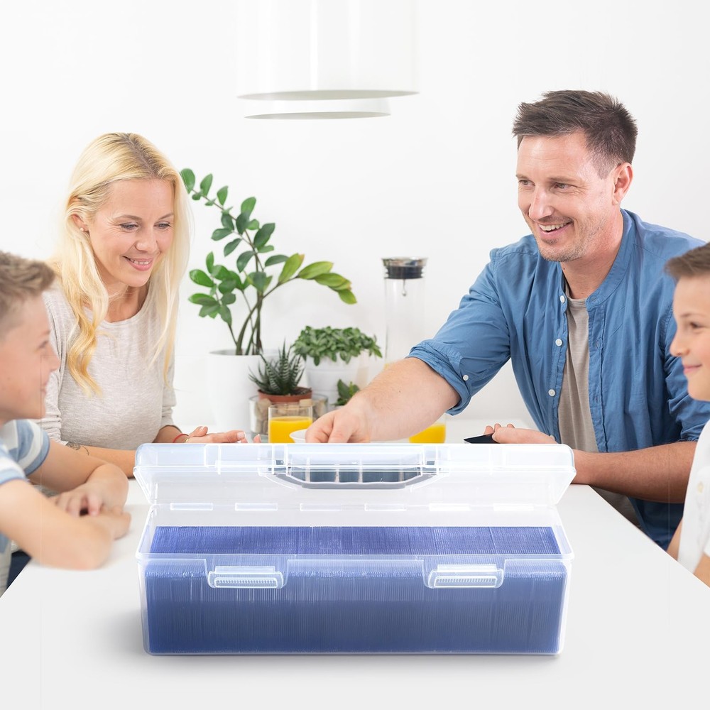 Toploader Storage Box for 200 Trading Cards, Plastic Playing Card Case