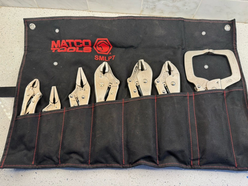 MATCO Tools SMLP7 7-Piece Locking Pliers EXCELLENT CONDITION