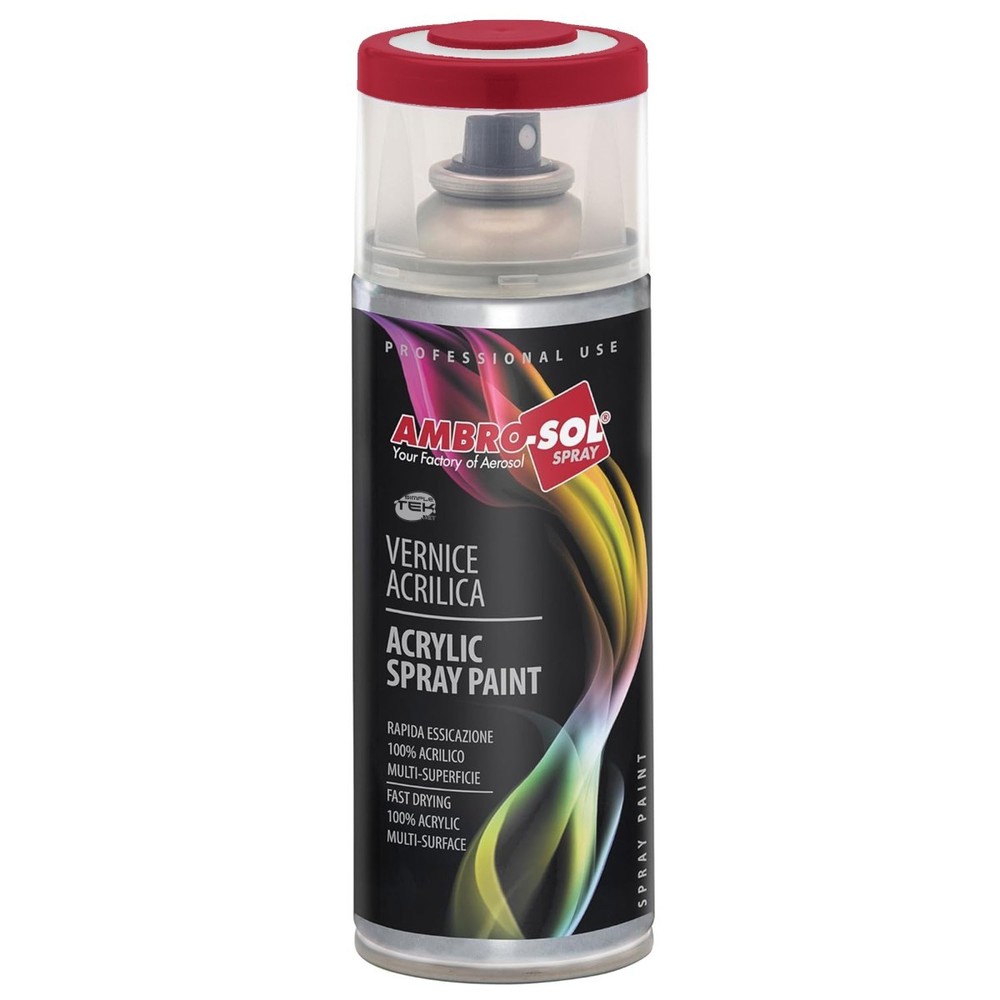 GLOSSY RED RUBY RED SPRAY PAINT CAN UNIVERSAL INTERIOR 400ML