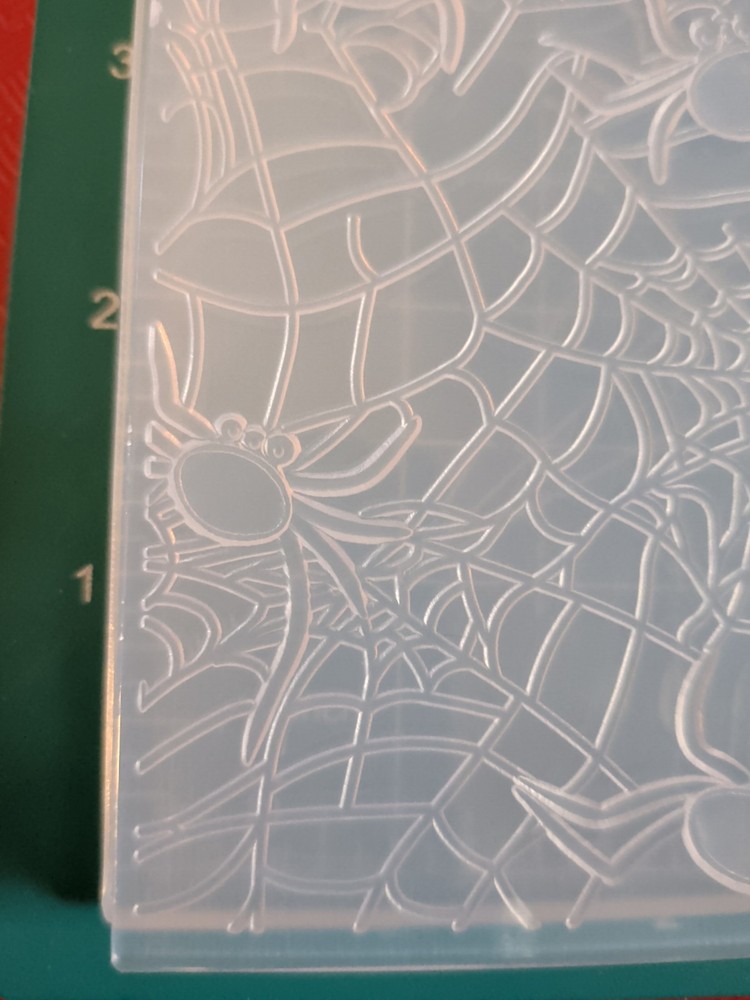 Universal Thin plastic 3d embossing folder Halloween Spider Web Man Birthday