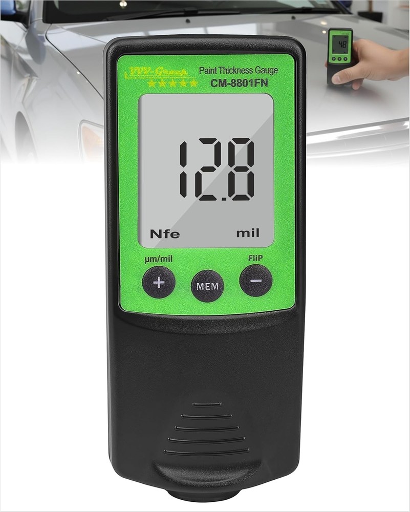 Coating Thickness Meter for Auto Inspection with Fe/NFe Detection & Calibration