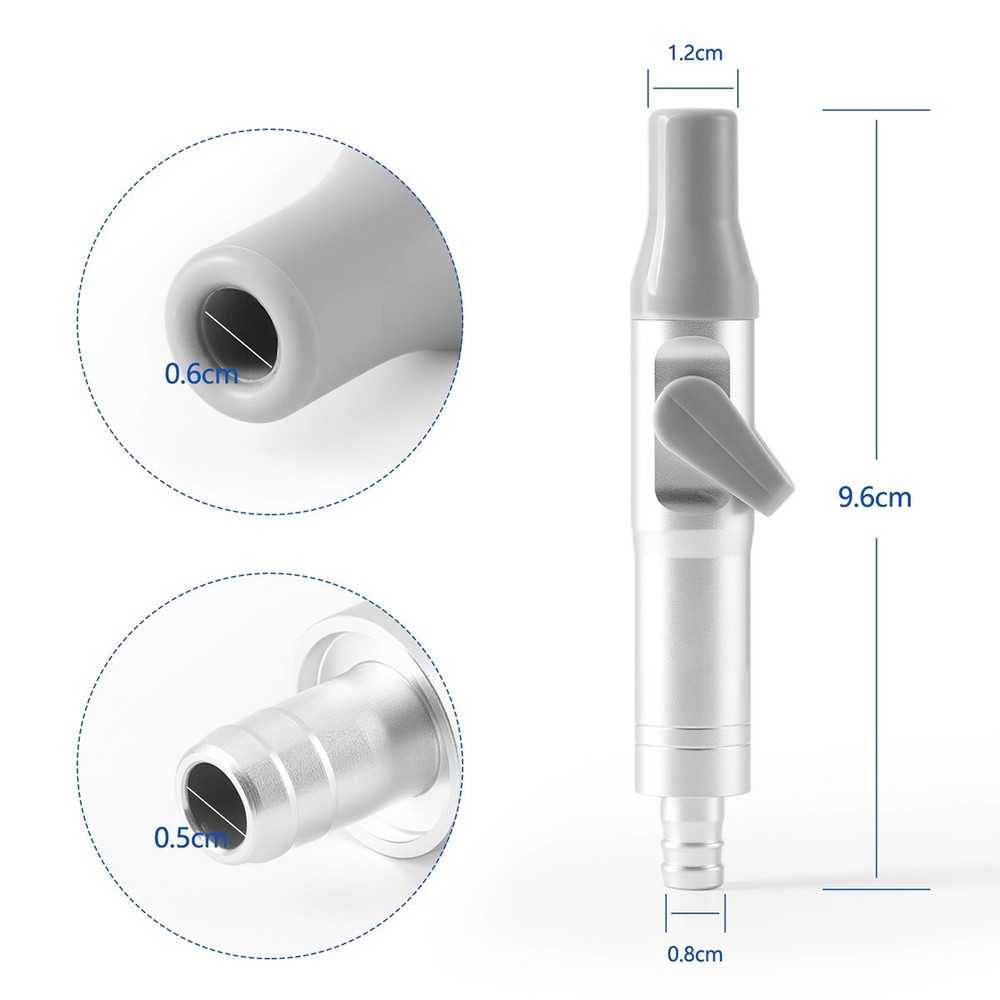 Dental Universal Saliva Ejector Valve SE Weak Suction Handle Adaptor with Switch