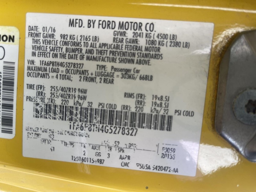 Radio Control Panel 2016 2017 FORD MUSTANG Buttons Temp Heat AC Start Stop 17738
