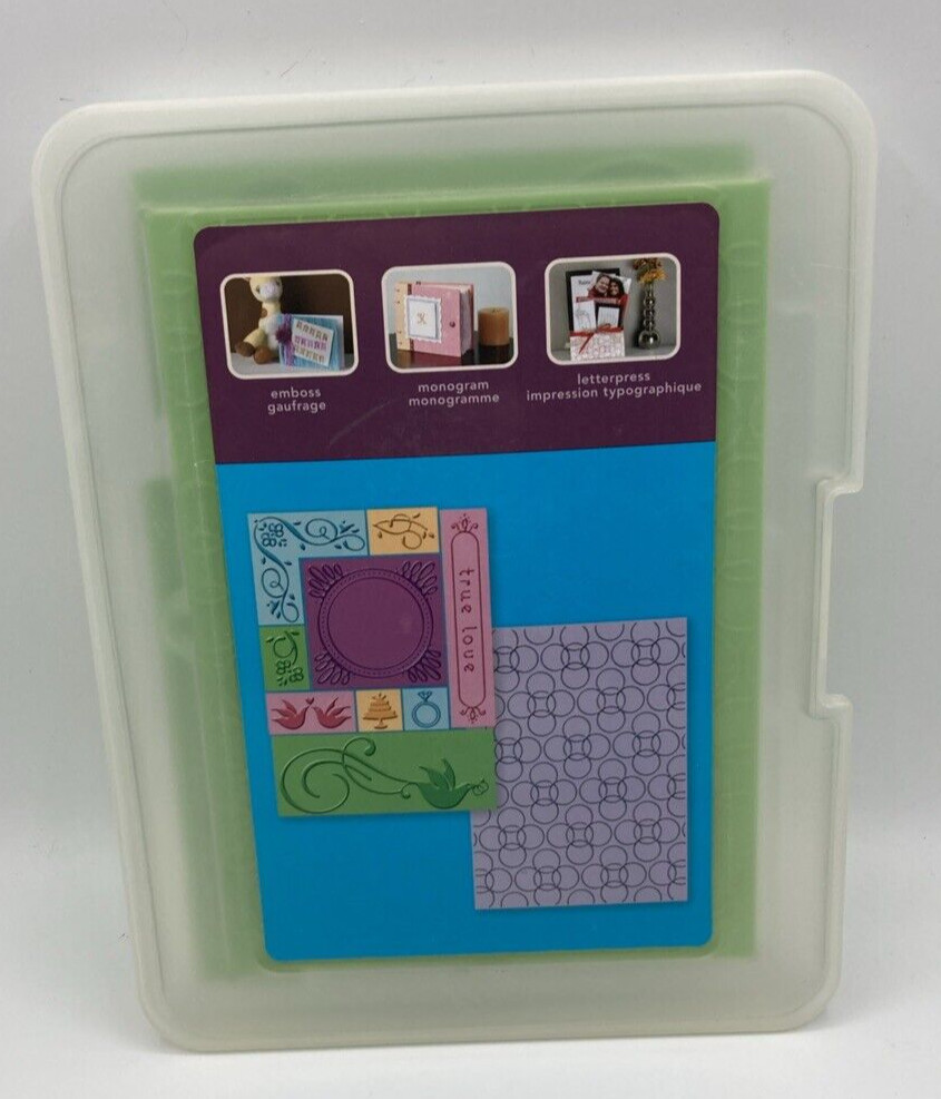 New Cuttlebug True Love Craft Embossing Card Making Plates