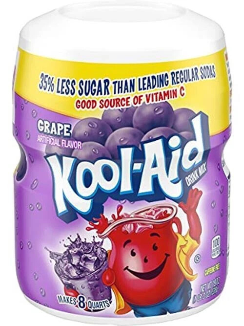 Kool-aid Grape Soft drink Mix 19 Oz Container